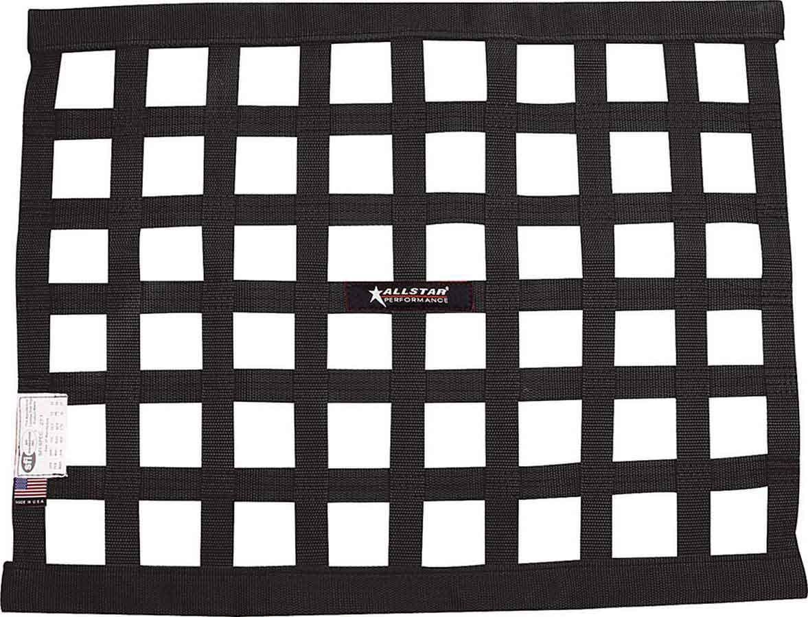 ALLSTAR PERFORMANCEWindow Net Border Style 18 x 24 SFI Black
