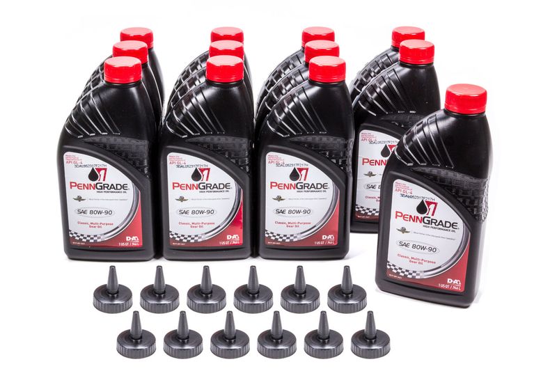 PENNGRADE MOTOR OIL80w90 Hypoid Gear Oil Case 12 x 1 Qt. GL-4