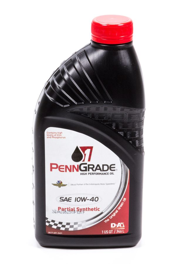 PENNGRADE MOTOR OIL10w40 Racing Oil 1 Qt Partial Synthetic
