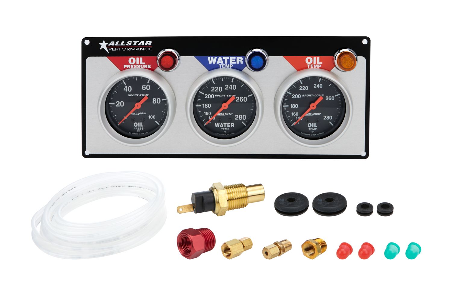 ALLSTAR PERFORMANCE3 Gauge Panel A/M OP/WT/OT Sport-Comp