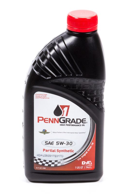PENNGRADE MOTOR OIL5w30 Racing Oil 1 Qt Partial Synthetic
