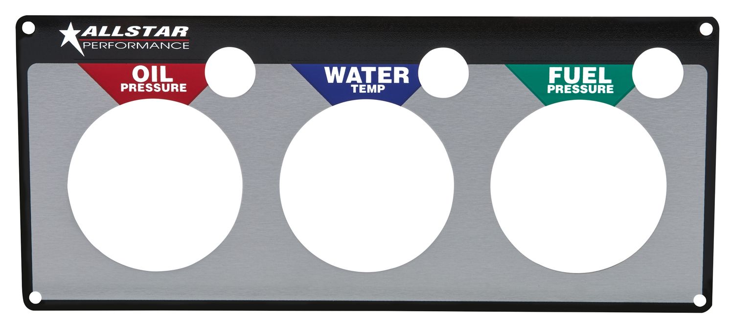 ALLSTAR PERFORMANCERepl 3 Gauge Panel OP/WT/FP
