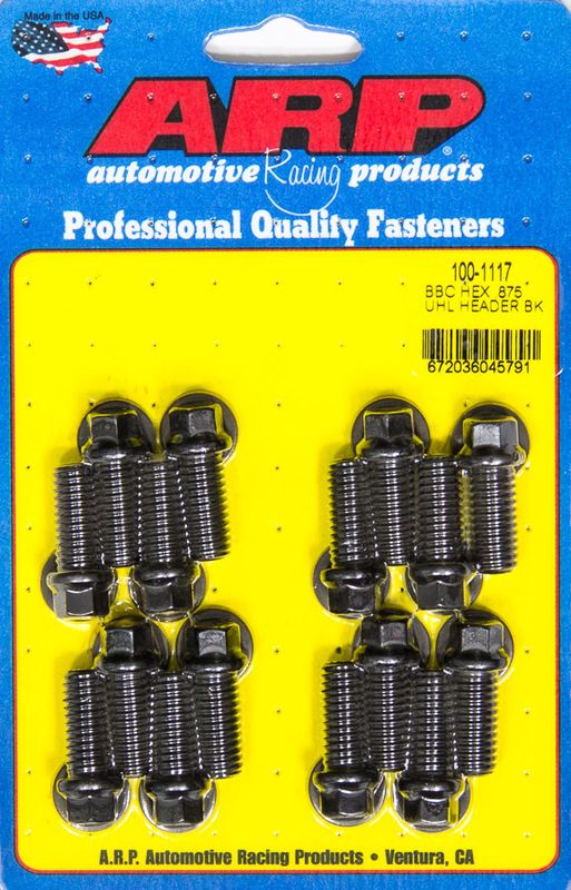 ARPHeader Bolt Kit - 6pt. 3/8 x .875 UHL (16)
