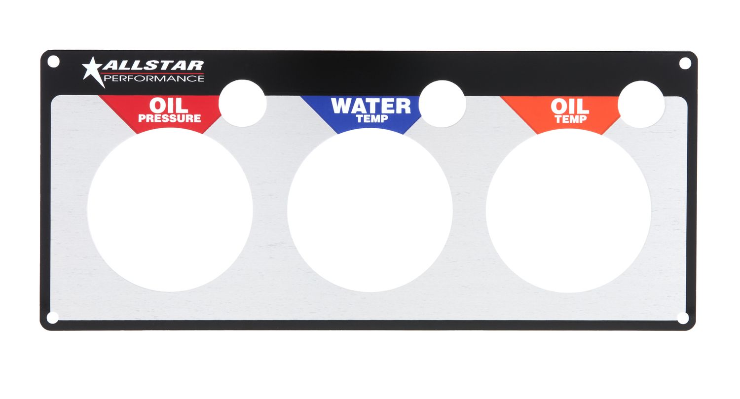 ALLSTAR PERFORMANCERepl 3 Gauge Panel OP/WT/OT