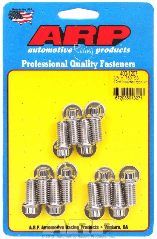 ARPS/S Header Bolt Kit - 3/8 x .750 UHL (12)
