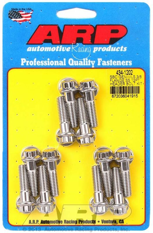 ARPS/S Header Bolt Kit - 12pt. GM LS
