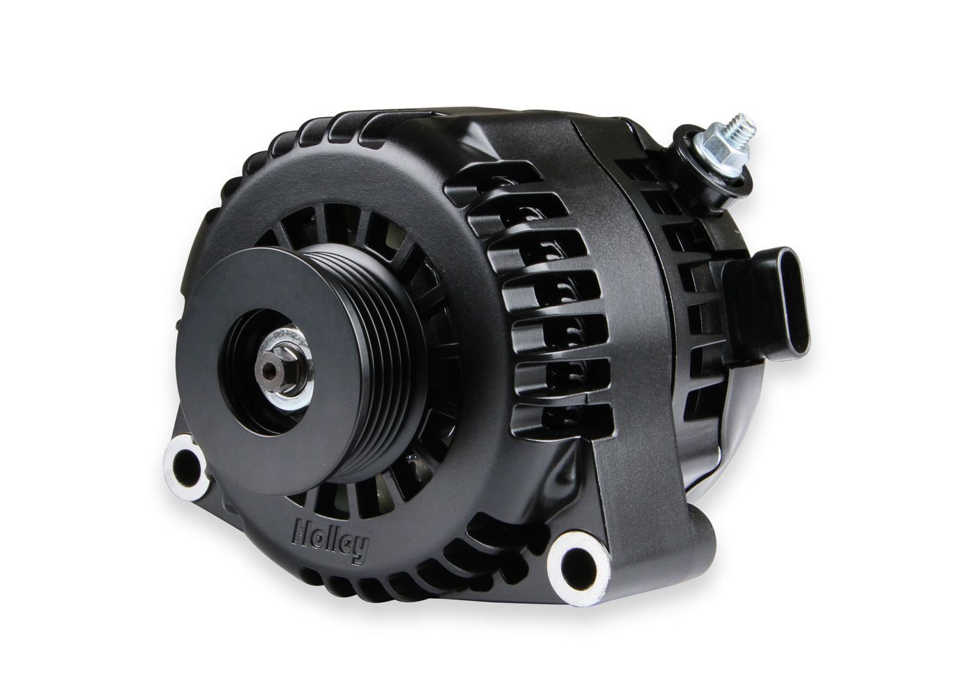 HOLLEYAlternator Serpentine GM 150amp 1-Wire Black
