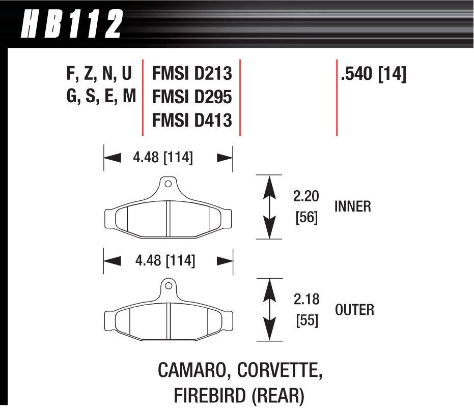 HAWK BRAKEPerformance Street Brake Pads (4)