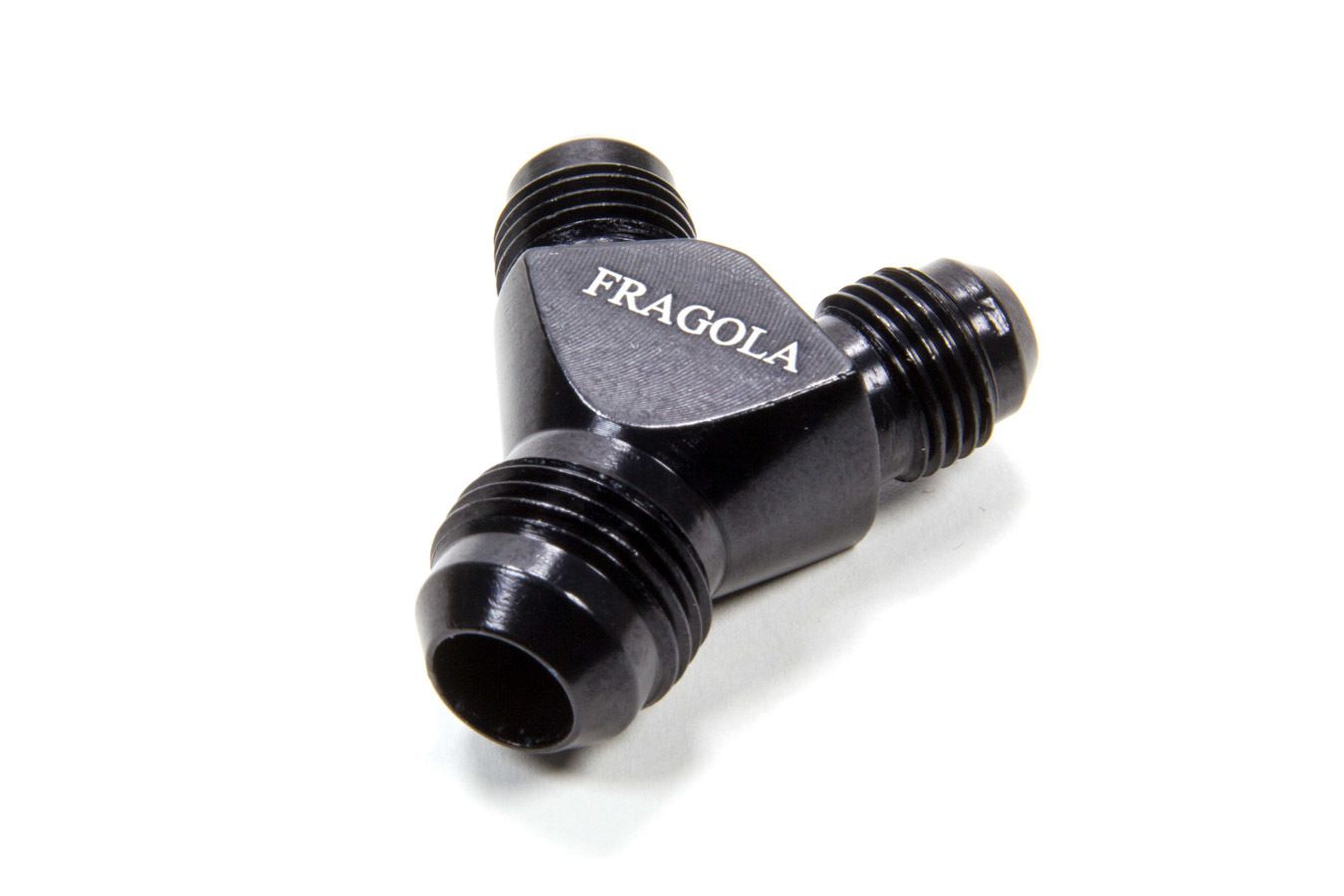 FRAGOLA8an Y-Male Fitting w/ Dual 6an outlets Black