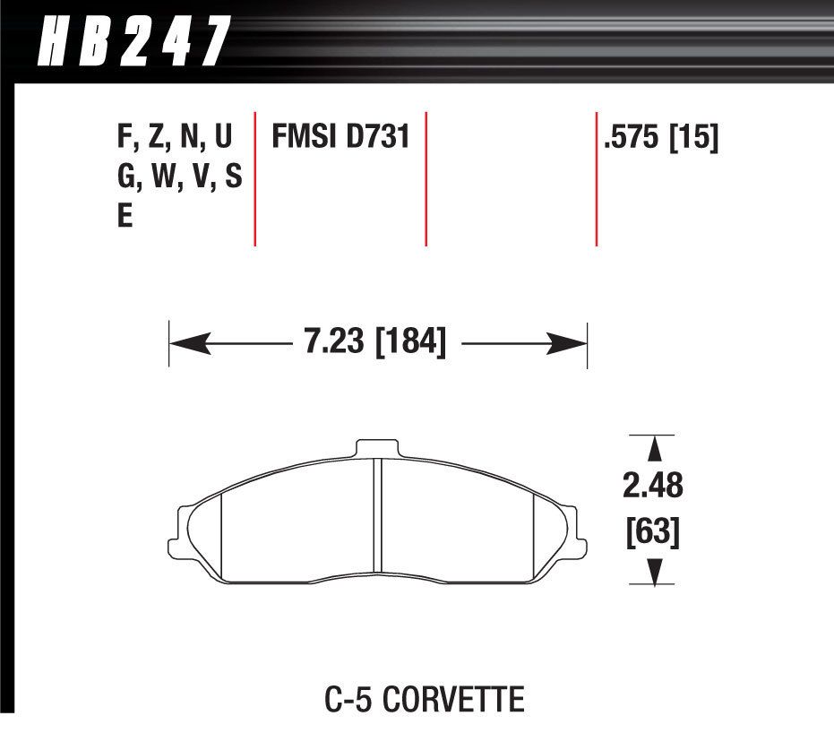 HAWK BRAKEPerformance Street Brake Pads (4)