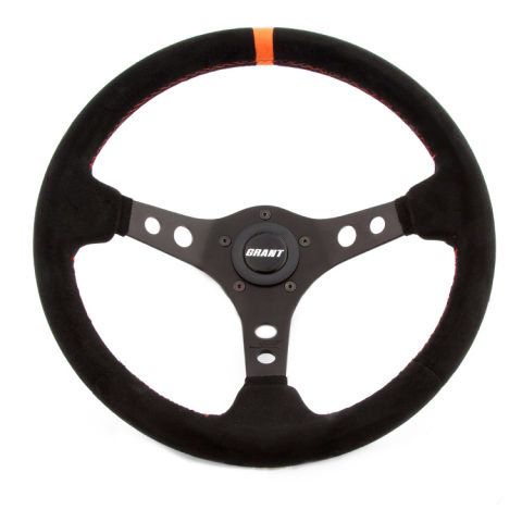 GRANTSuede Racing Steering Wheel w/Center Marker