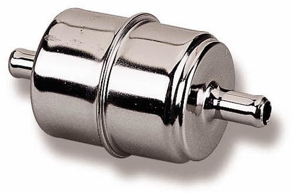 HOLLEY3/8in Chrome Fuel Filter