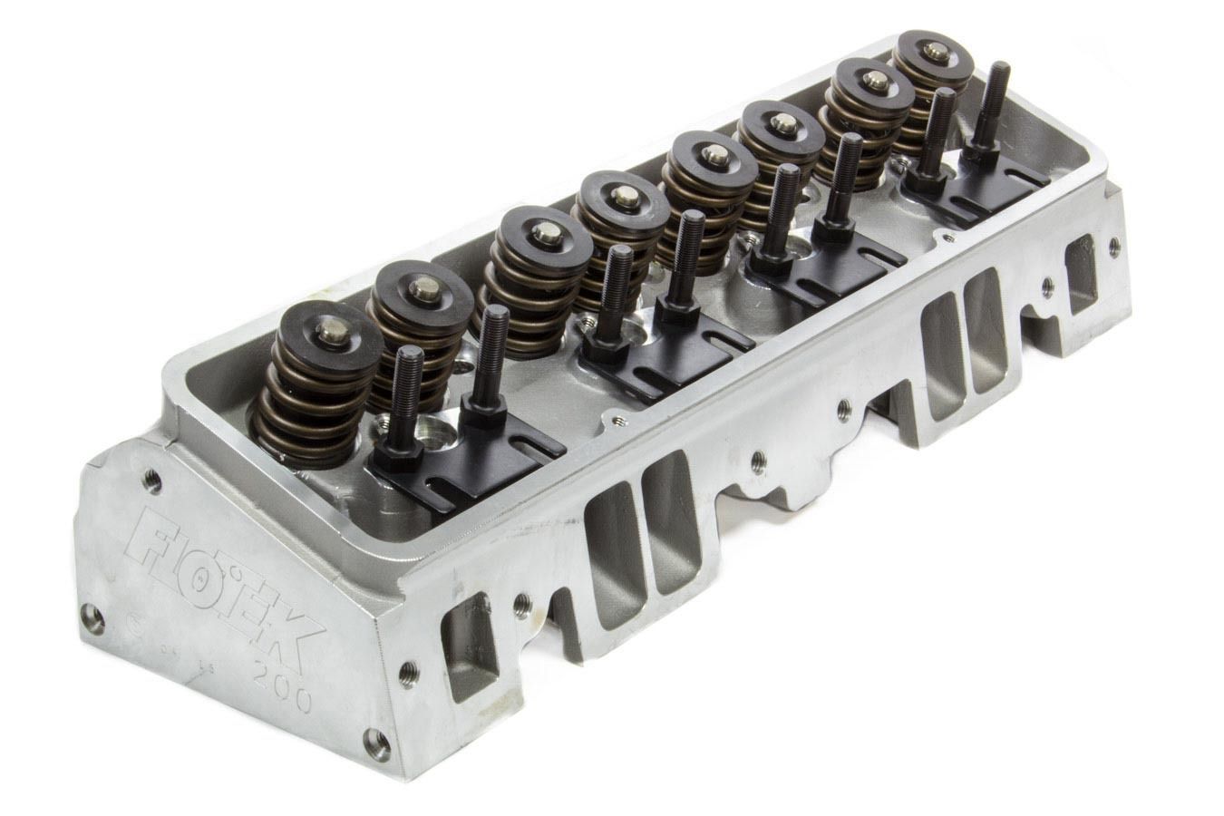 FLO-TEKSBC 180cc Alum Cyl Head 64cc 2.02/1.60 A/P Assm