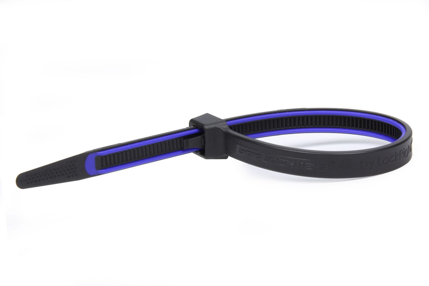 GRIP LOCK TIES GripLockTies 8.0in OAL Blue Rubber 15pk
