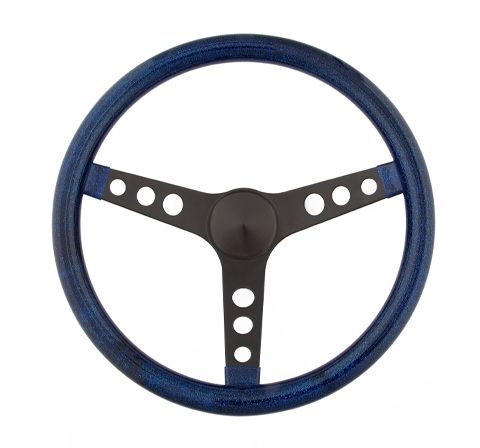 GRANTSteering Wheel Mtl Flake Blue/Spoke Blk 13.5