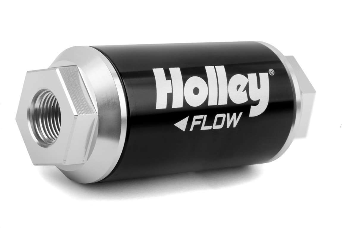 HOLLEYBillet HP Fuel Filter - 3/8NPT 100-Micron 175GPH