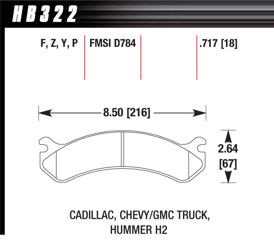 HAWK BRAKEPerformance Street Brake Pads (4)