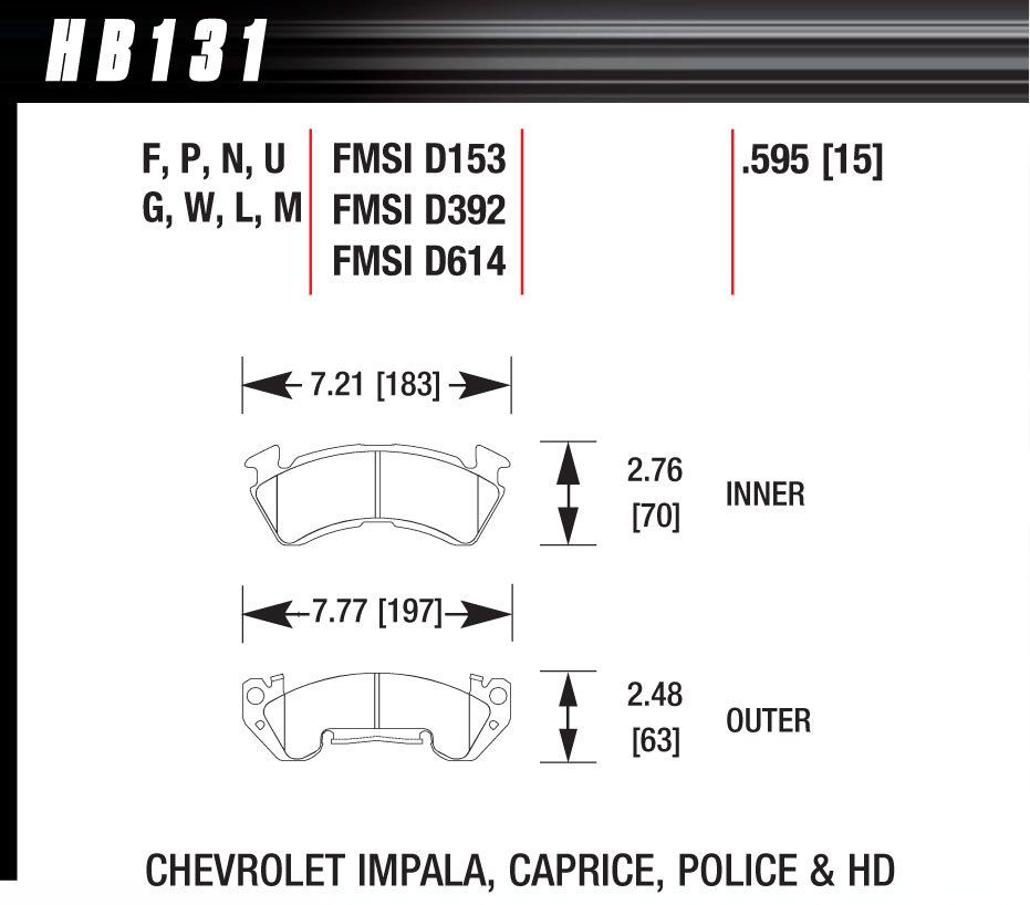 HAWK BRAKEFull Size GM Magnum DTC-70