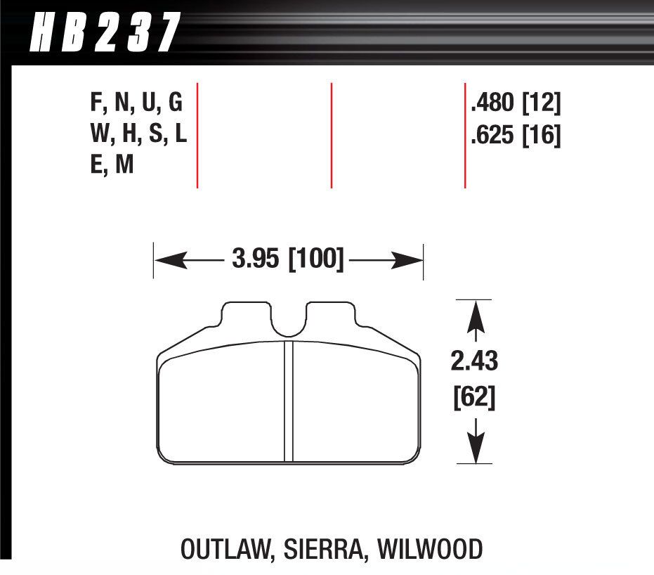 HAWK BRAKEDL Bridgebolt DTC 70