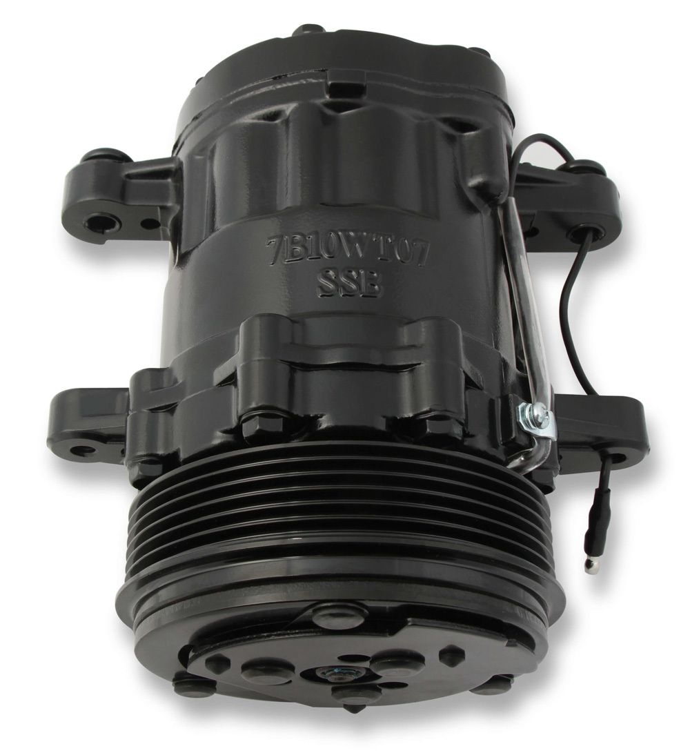 HOLLEYAC Compressor Sanden SD7 R-134A Black