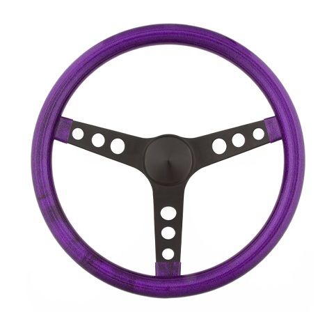 GRANTSteering Wheel Mtl Flake Purple/Spoke Blk 15