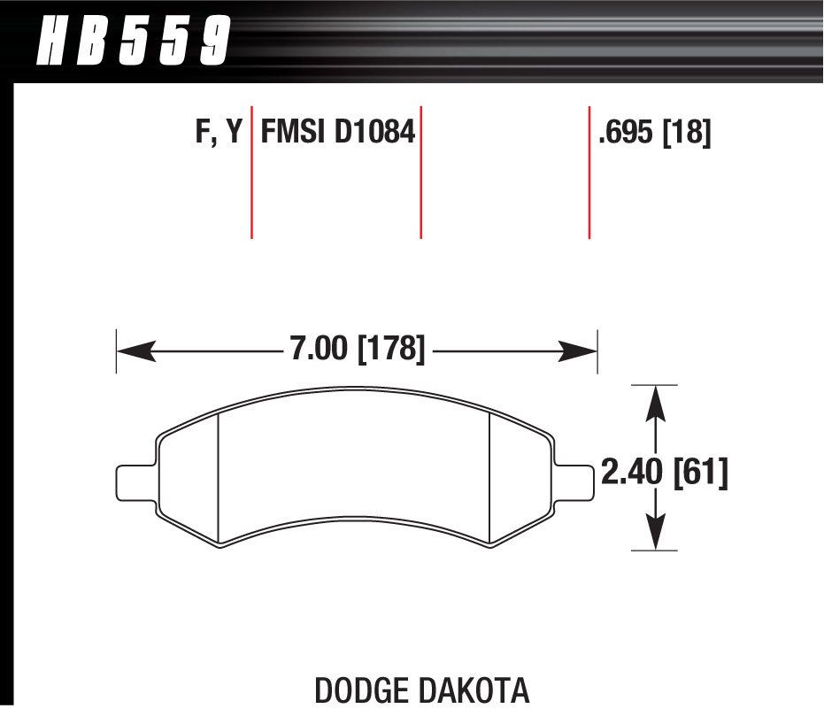 HAWK BRAKEPerformance Street Brake Pads (4)