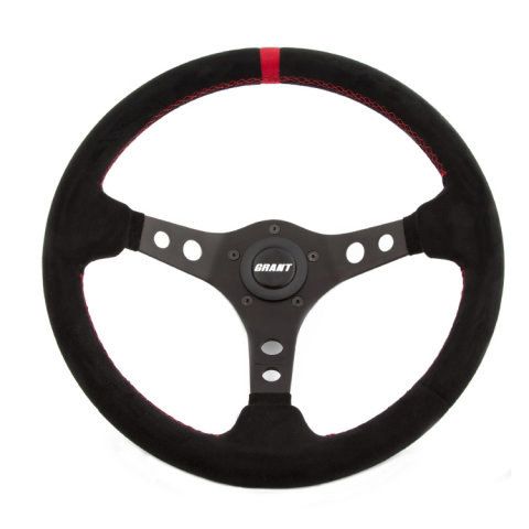 GRANTSuede Racing Steering Wheel w/Center Marker