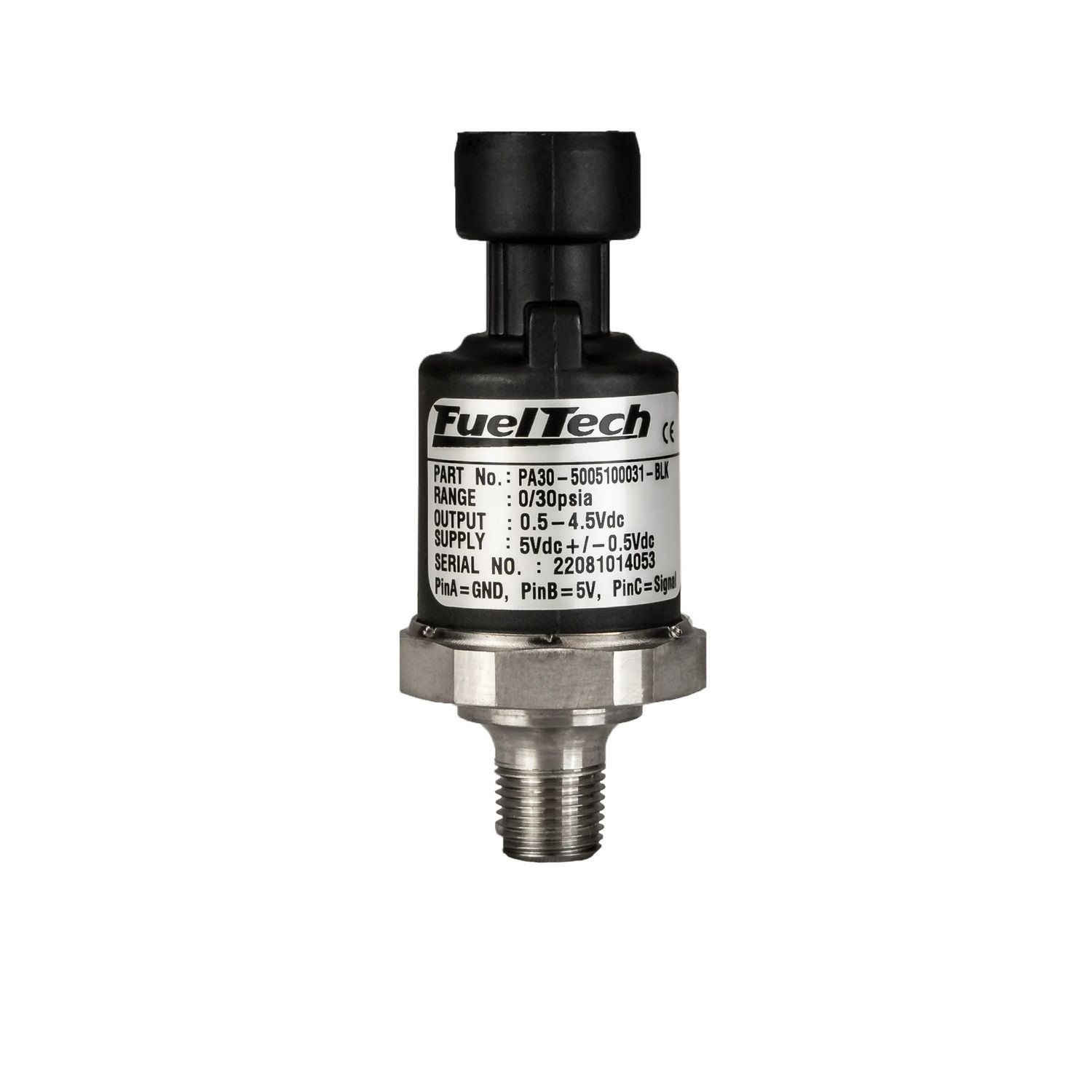FUELTECH USAPan Vacuum Sensor (Black Series)