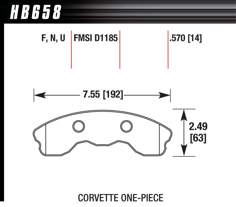 HAWK BRAKEPerformance Street Brake Pads (4)