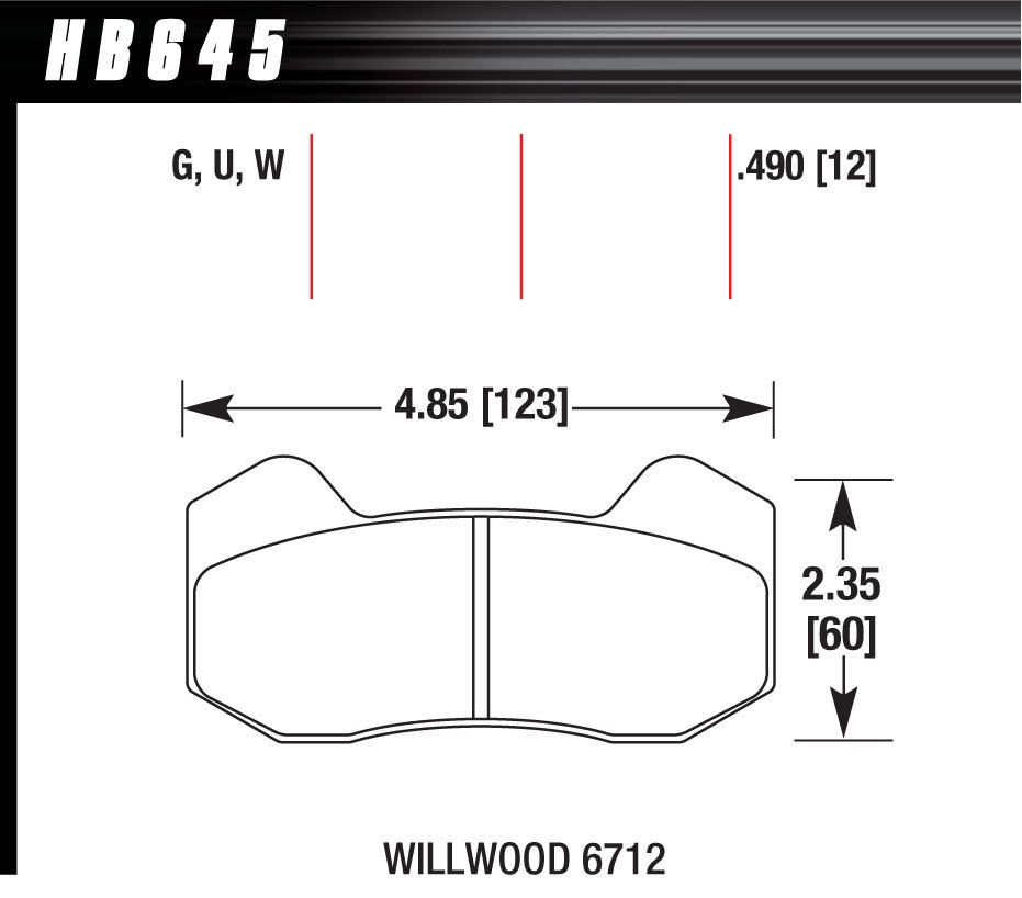 HAWK BRAKEBRAKE PAD DYNAPRO 6 FRONT AND REAR DTC-30