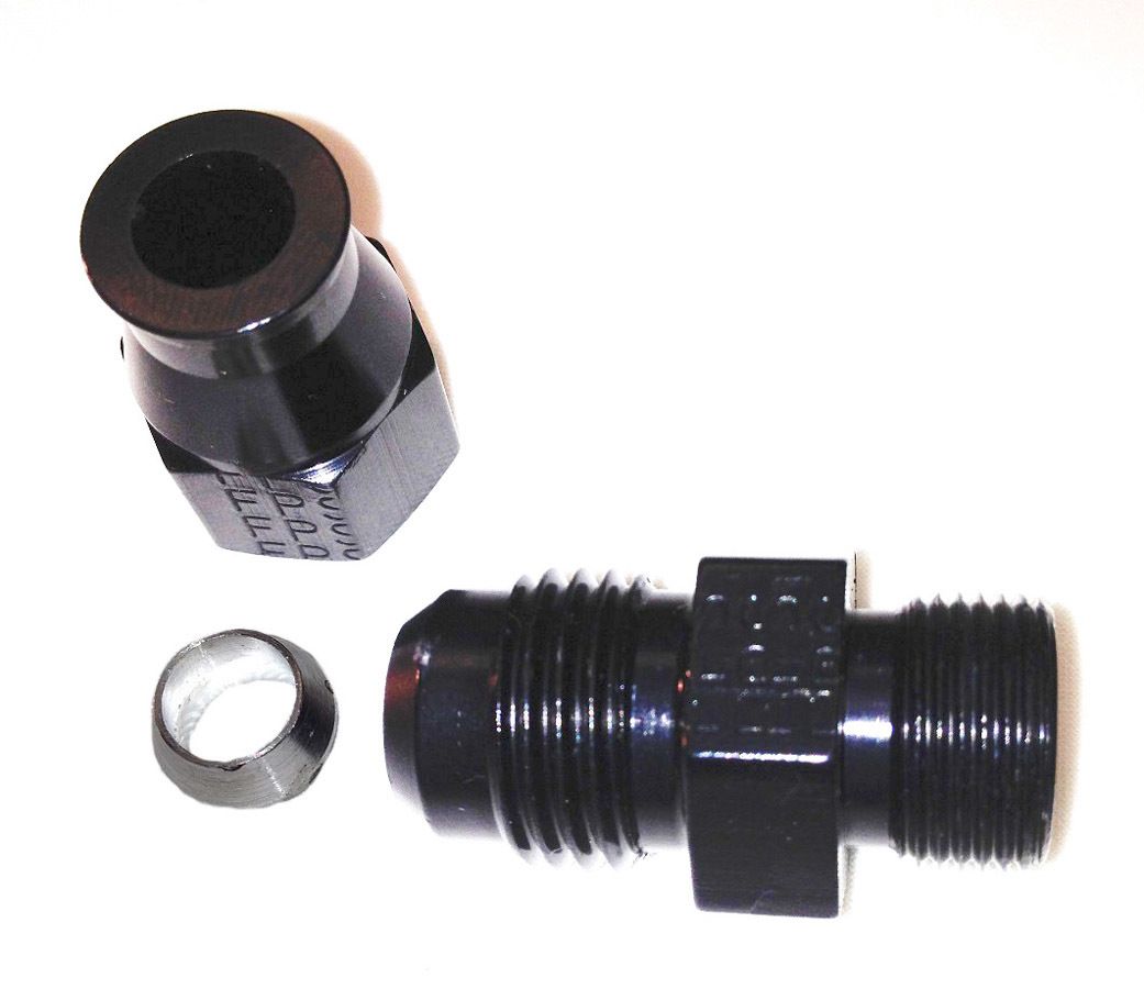 FRAGOLA6AN Male to 1/4in Tube Adapter Fitting Black