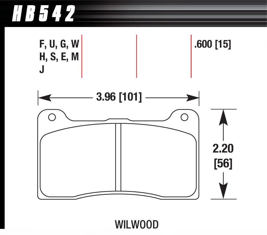 HAWK BRAKEBrake Pad Billet DynaPro Narrow DTC-60