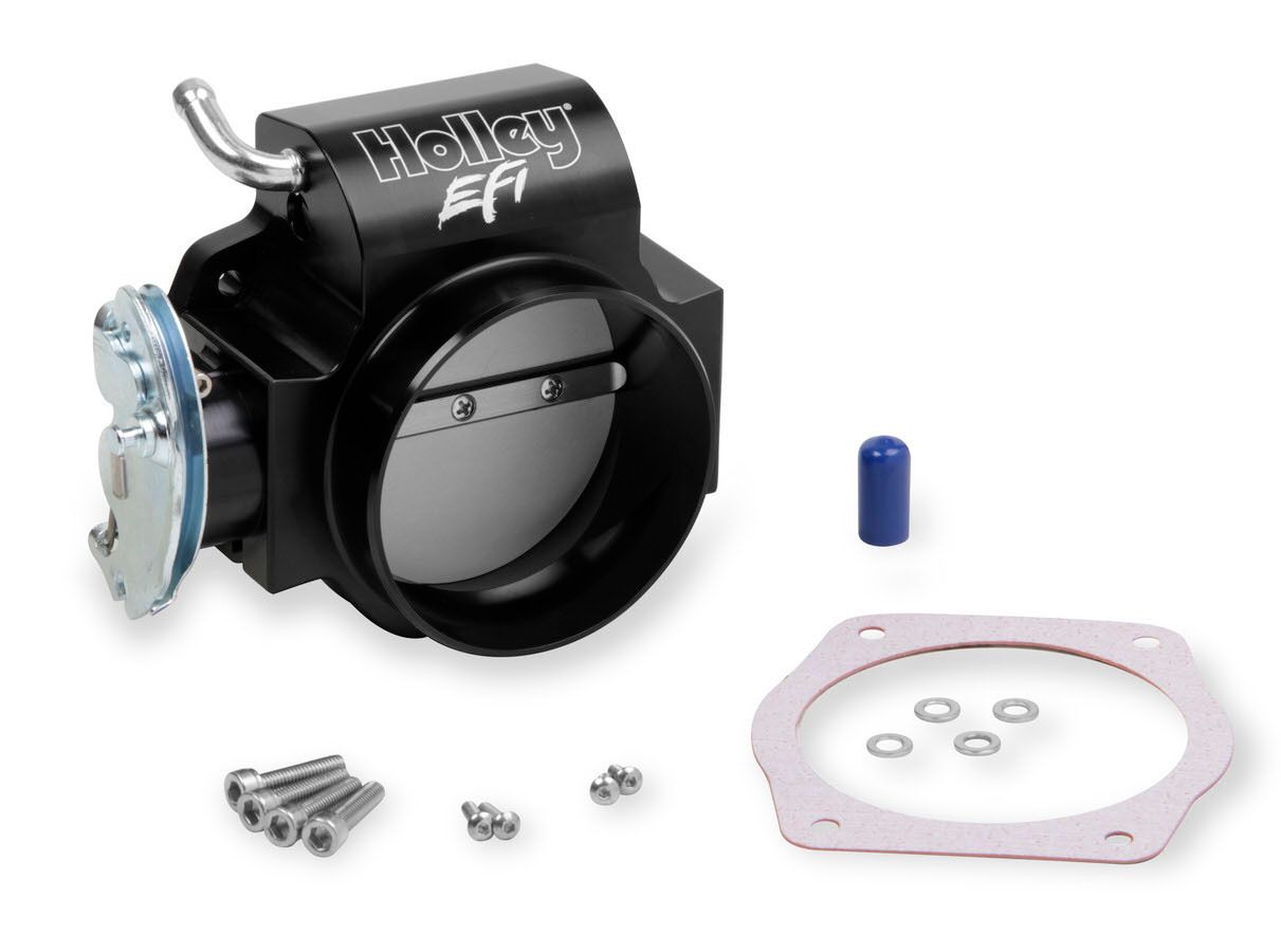 HOLLEY90mm LS Throttle Body w/Tapered Bore - Black
