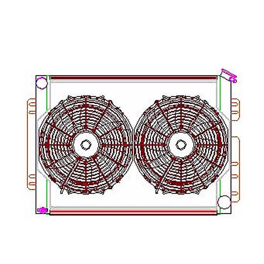 GRIFFINRadiator Combo Unit GM A & F Body w/o Trans Clr