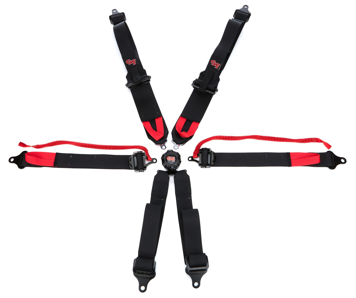 G-FORCE6pt Harness Camlock Black SFI16.5 HNR