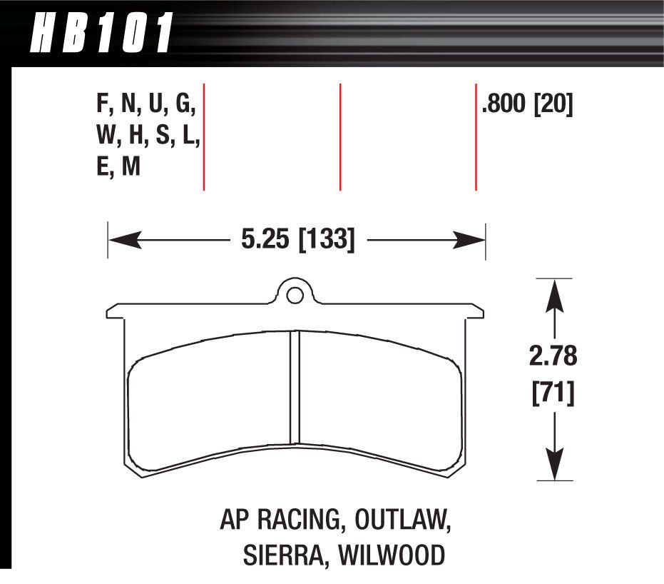 HAWK BRAKESuperlite/XL-Black