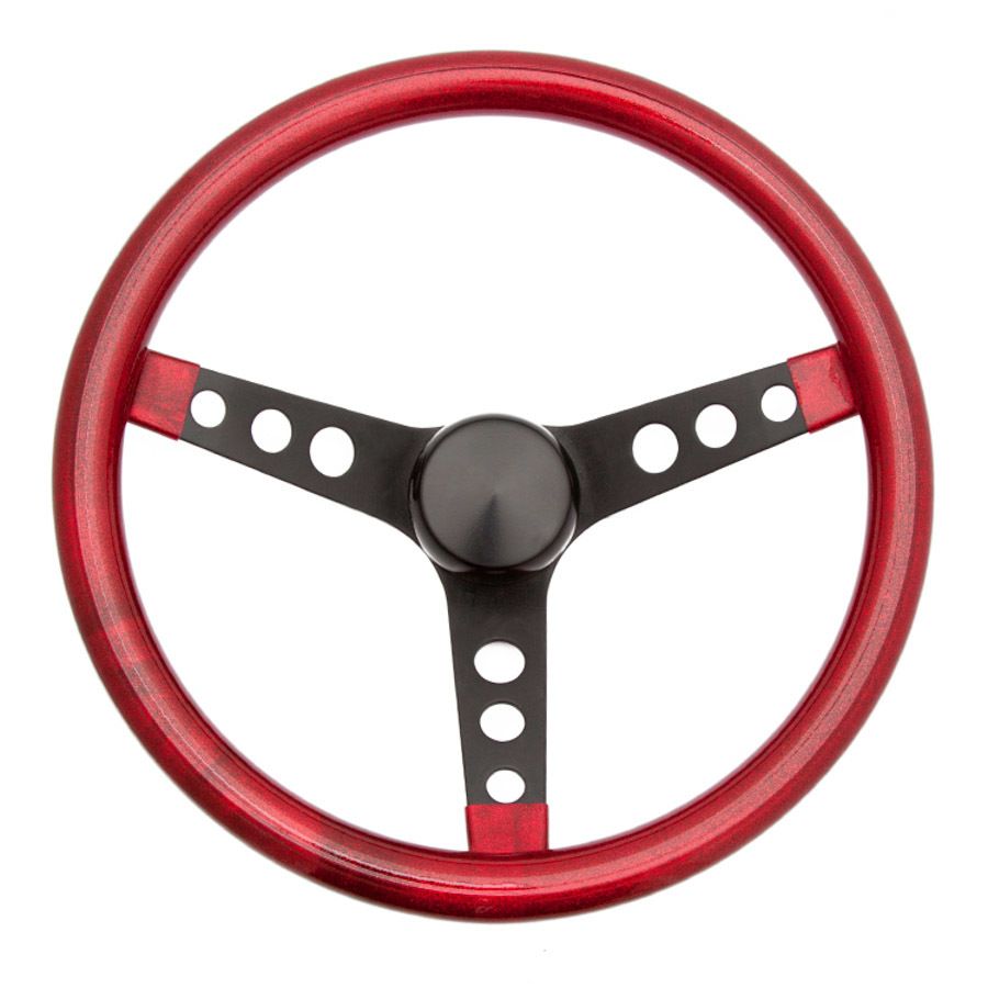 GRANTSteering Wheel Mtl Flake Red/Spoke Blk 15