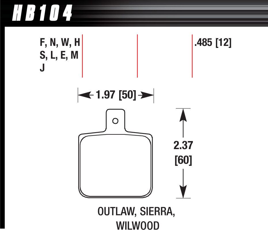 HAWK BRAKEDL Single/1000 DTC-30