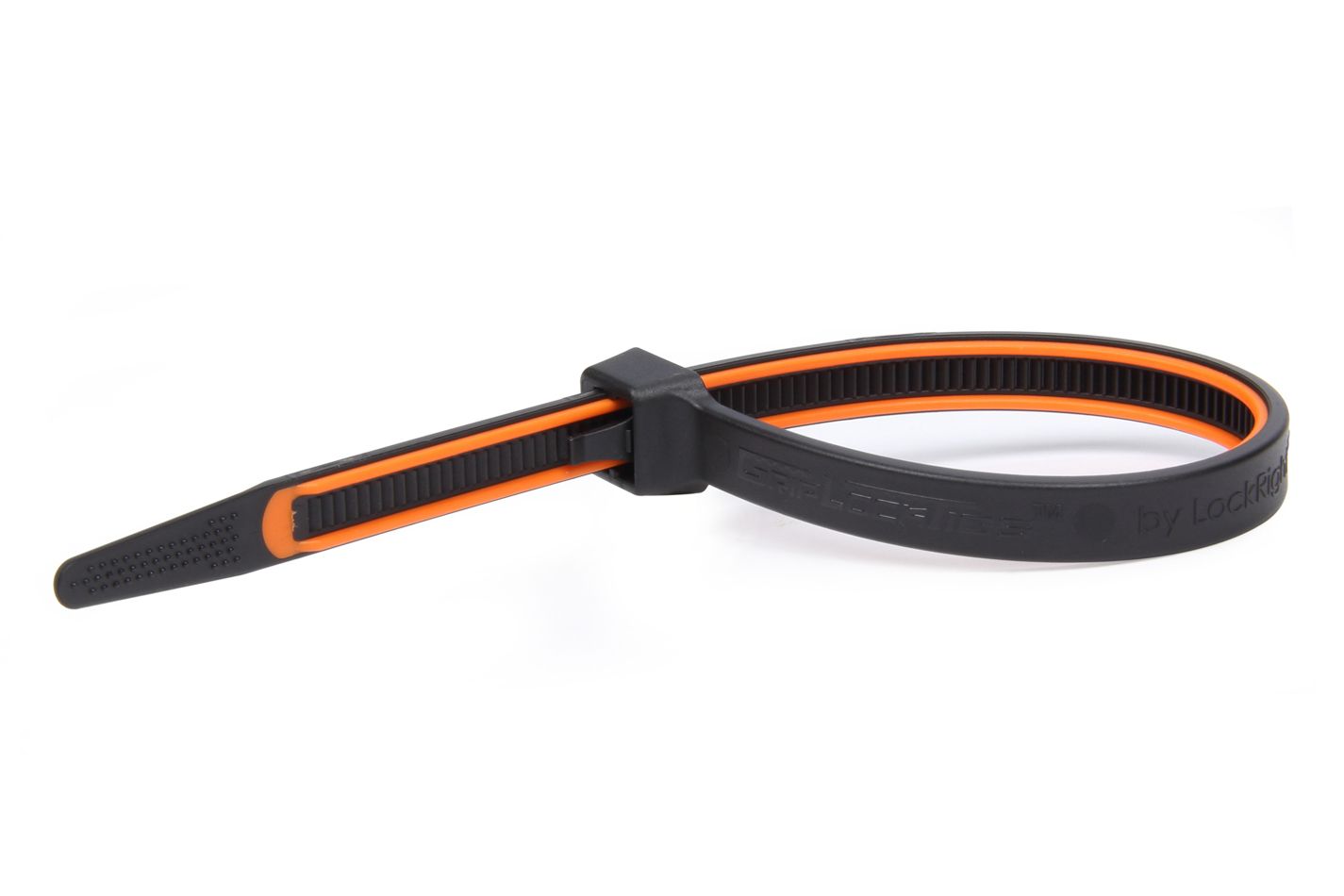 GRIP LOCK TIES GripLockTies 8.0in OAL Orange Rubber 15pk