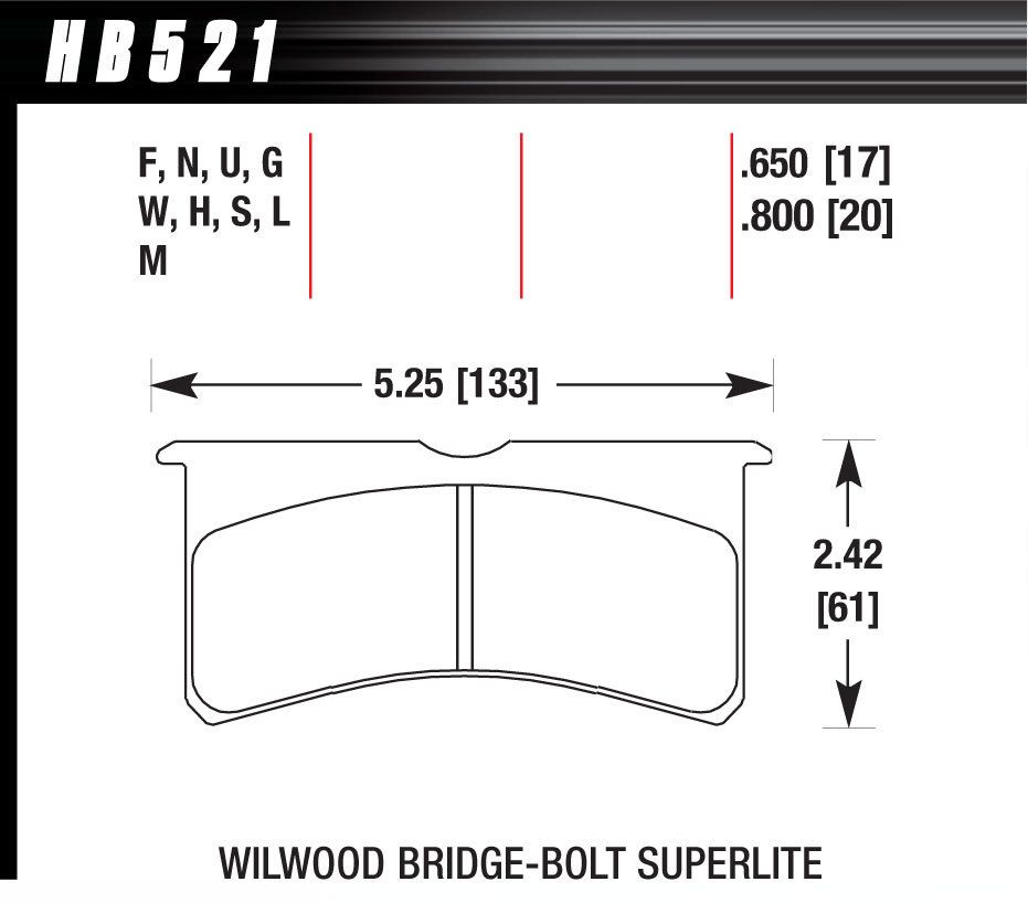 HAWK BRAKESL Bridgebolt DTC-30