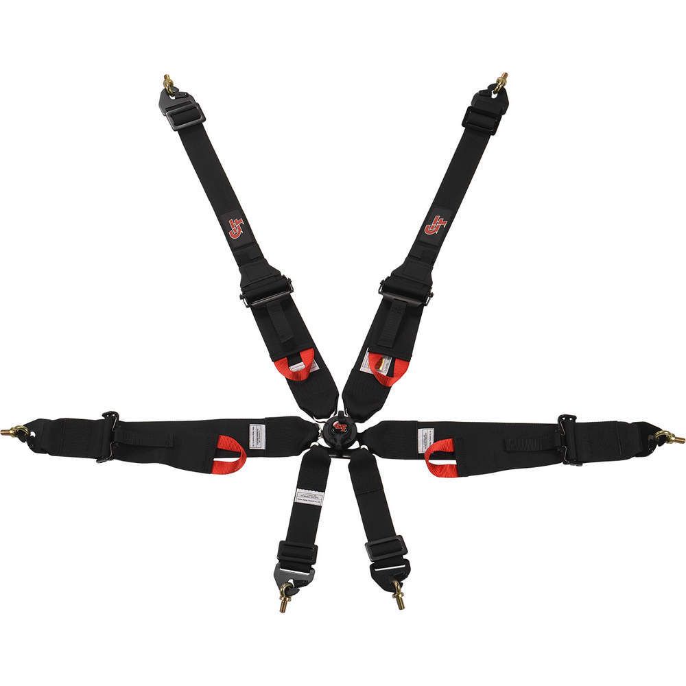 G-FORCE6pt Harness Camlock HNR Indiv P/U Black FIA
