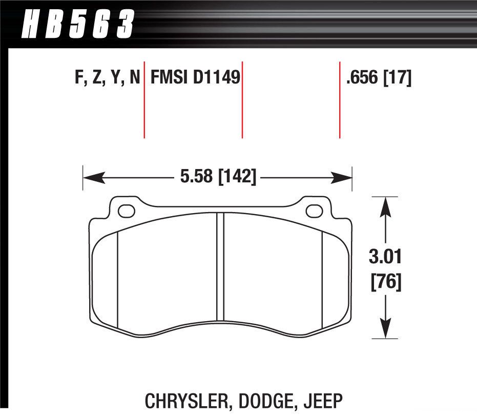 HAWK BRAKEPerformance Street Brake Pads (4)