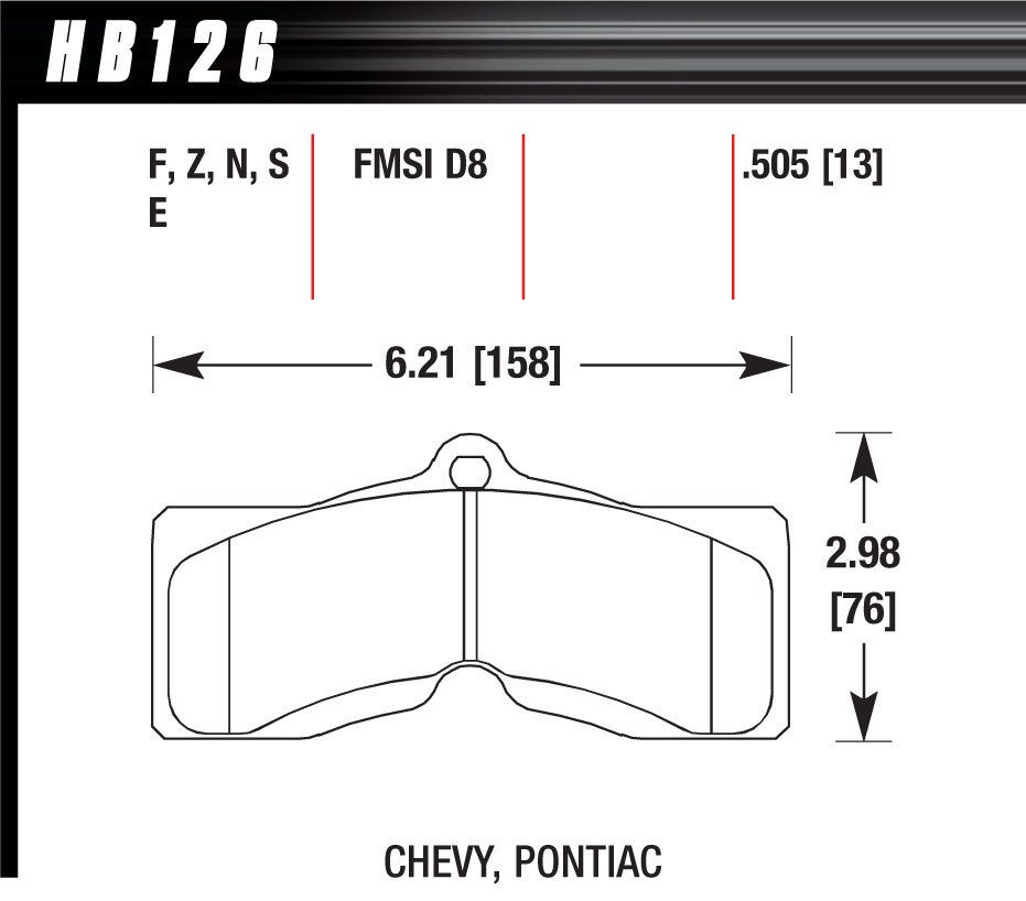 HAWK BRAKEPerformance Street Brake Pads (4)