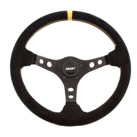GRANTSuede Racing Steering Wheel w/Center Marker