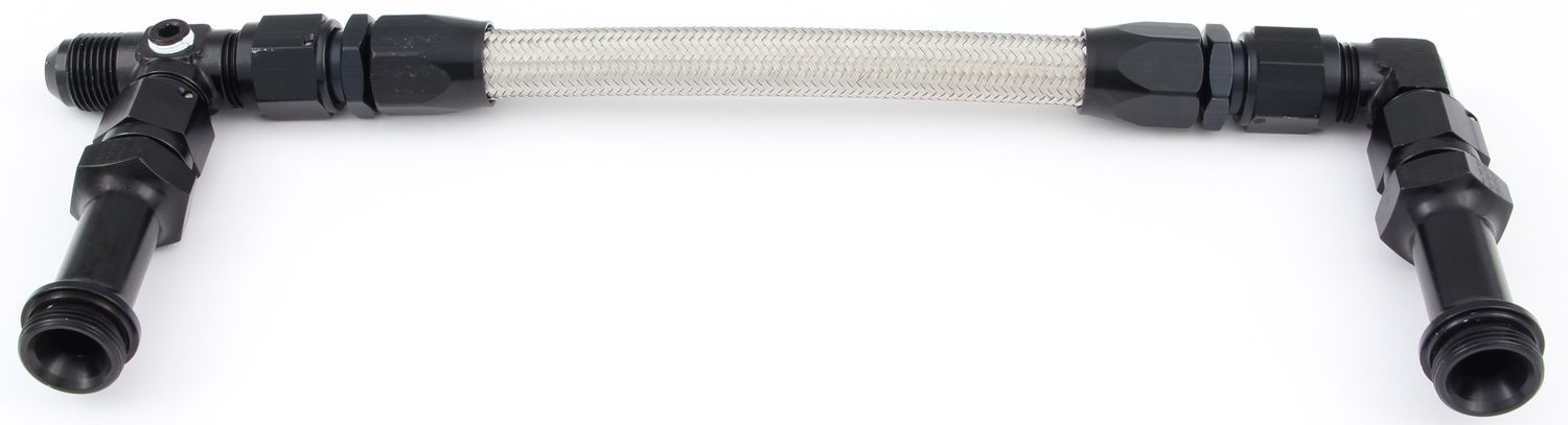 FRAGOLA#8 Fuel Line Kit 7/8-20 Dual Inlet 4500 Black