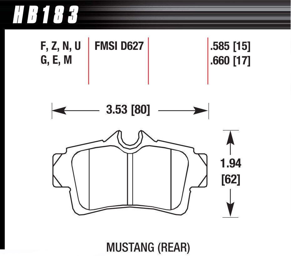 HAWK BRAKEPerformance Street Brake Pads (4)