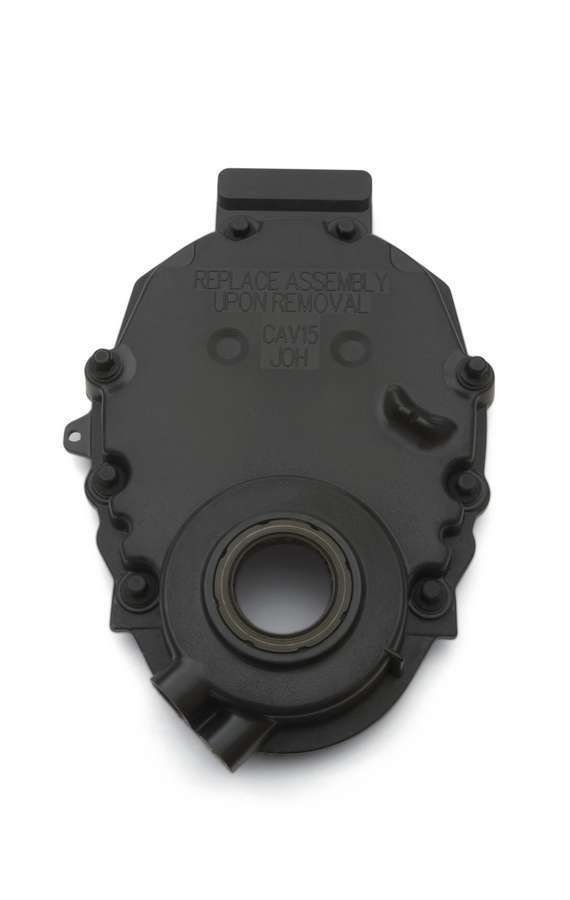 CHEVROLET PERFORMANCESBC Front Timing Cover - Black Plastic