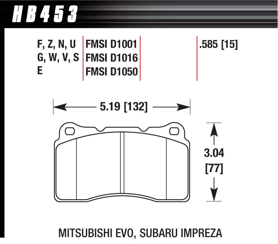 HAWK BRAKEPerformance Street Brake Pads 2010 Camaro