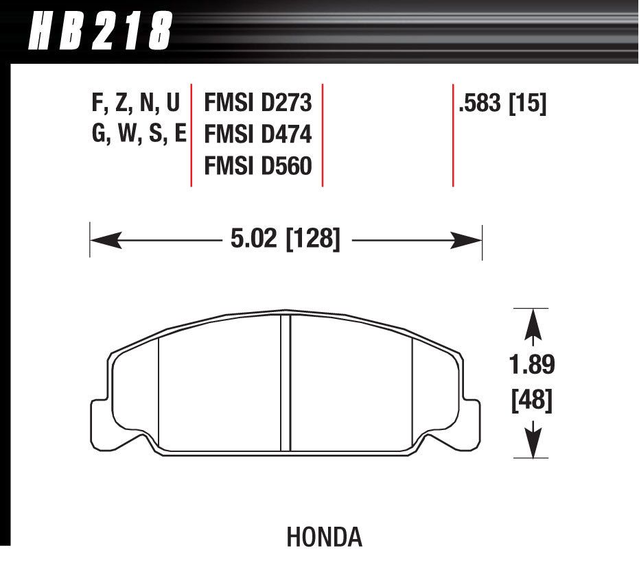 HAWK BRAKEPerformance Street Brake Pads (4)