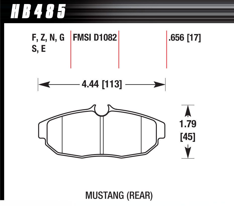 HAWK BRAKEPerformance Street Brake Pads (4)